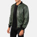 Shane Green Leather Bomber Jacket SH85