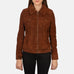 Suzy Brown Suede Trucker Jacket SH528