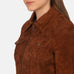 Suzy Brown Suede Trucker Jacket SH528