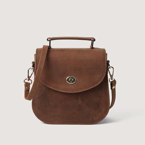 The Sandra Vintage Tan Leather