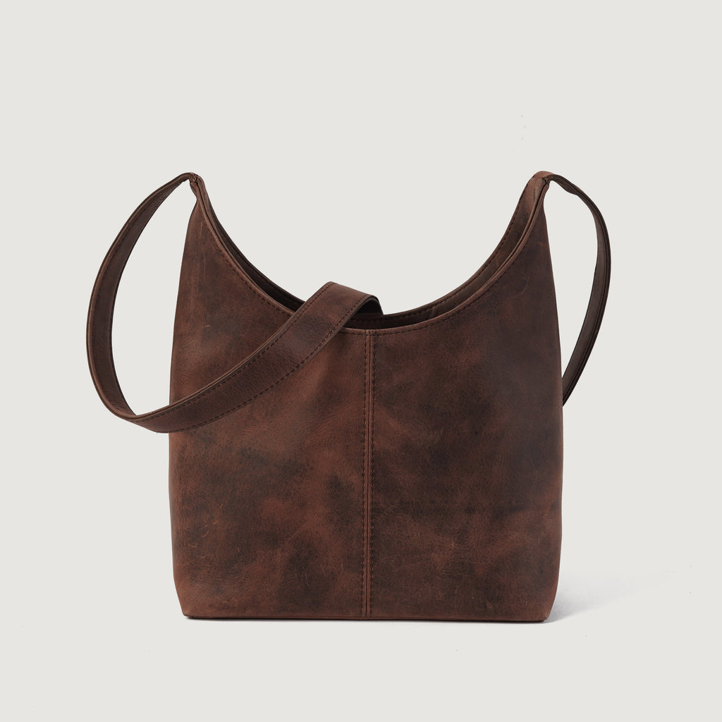 The Stefani Vintage Distressed Brown Leather