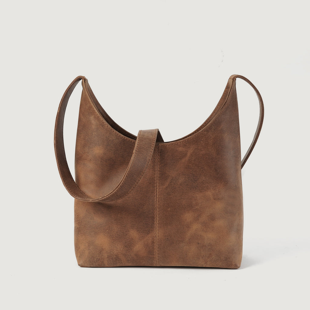 The Stefani Vintage Tan Brown Leather