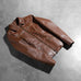 Tomachi Brown Leather Jacket SH524