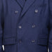 Claud Blue Wool Double Breasted Coat