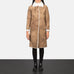 Alina Shearling Brown Leather Coat SH643