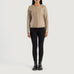 Elixir Beige Collarless Leather Jacket SH614