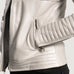 Ice Maiden Silver Quilted Leather Biker Jacket SH596