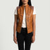 Westina Tan Dye Leather Vest SH511