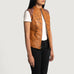Westina Tan Dye Leather Vest SH511