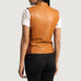 Westina Tan Dye Leather Vest SH511