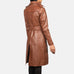 Alice Brown Double Breasted Leather Coat SH645