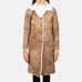 Alina Shearling Brown Leather Coat SH643