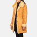 Erica Shearling Beige Leather Coat SH609