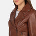 Flashback Brown Leather Biker Jacket SH600