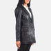 Marilyn Black Leather Blazer SH582