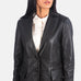 Marilyn Black Leather Blazer SH582