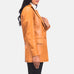 Marilyn Tan Brown Leather Blazer SH581