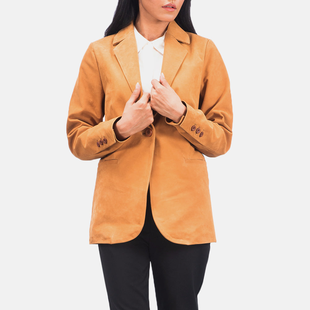 Norma Brown Nubuck Blazer SH574