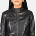 Rumella Black Leather Biker Jacket SH558