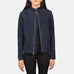 Rumella Blue Suede Biker Jacket SH557