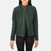 Rumella Green Suede Biker Jacket SH556