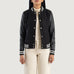 Savant Black Hybrid Varsity Jacket SH542