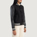 Savant Black Hybrid Varsity Jacket SH542