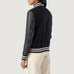 Savant Black Hybrid Varsity Jacket SH542