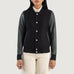Savant Green & Black Hybrid Varsity Jacket SH541