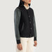 Savant Green & Black Hybrid Varsity Jacket SH541