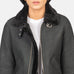 Sherilyn B-3 Distressed Black Leather Bomber Jacket SH535