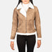 Sherilyn B-3 Distressed Brown Leather Bomber Jacket SH534