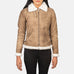 Sherilyn B-3 Distressed Brown Leather Bomber Jacket SH534