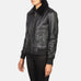 Stella G-1 Black Leather Bomber Jacket SH531