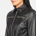 Tomachi Black Leather Jacket SH525