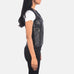 Vanda Black Leather Biker Vest SH521