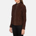 Kelsee Mocha Suede Biker Jacket SH590